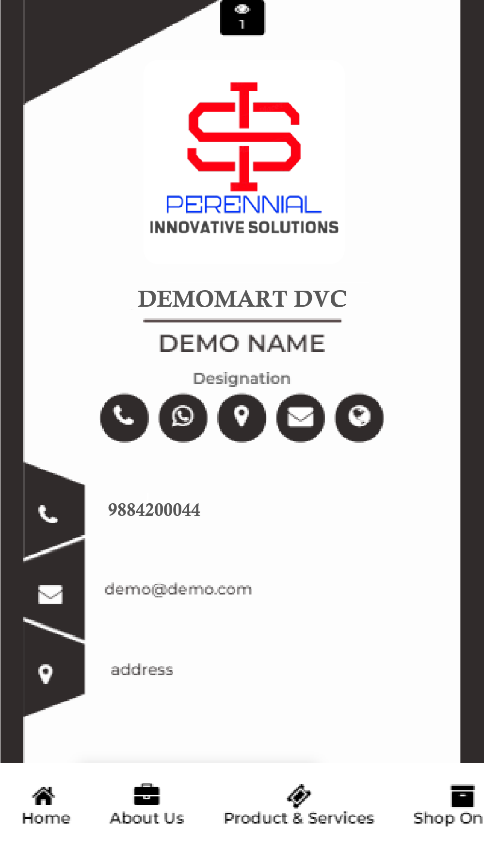 digital business visiting cards